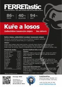Suché krmivo FERRETastic! V2.0 2kg