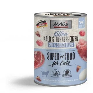MAC´s KITTEN - Telecí a kuřecí srdce (400g)